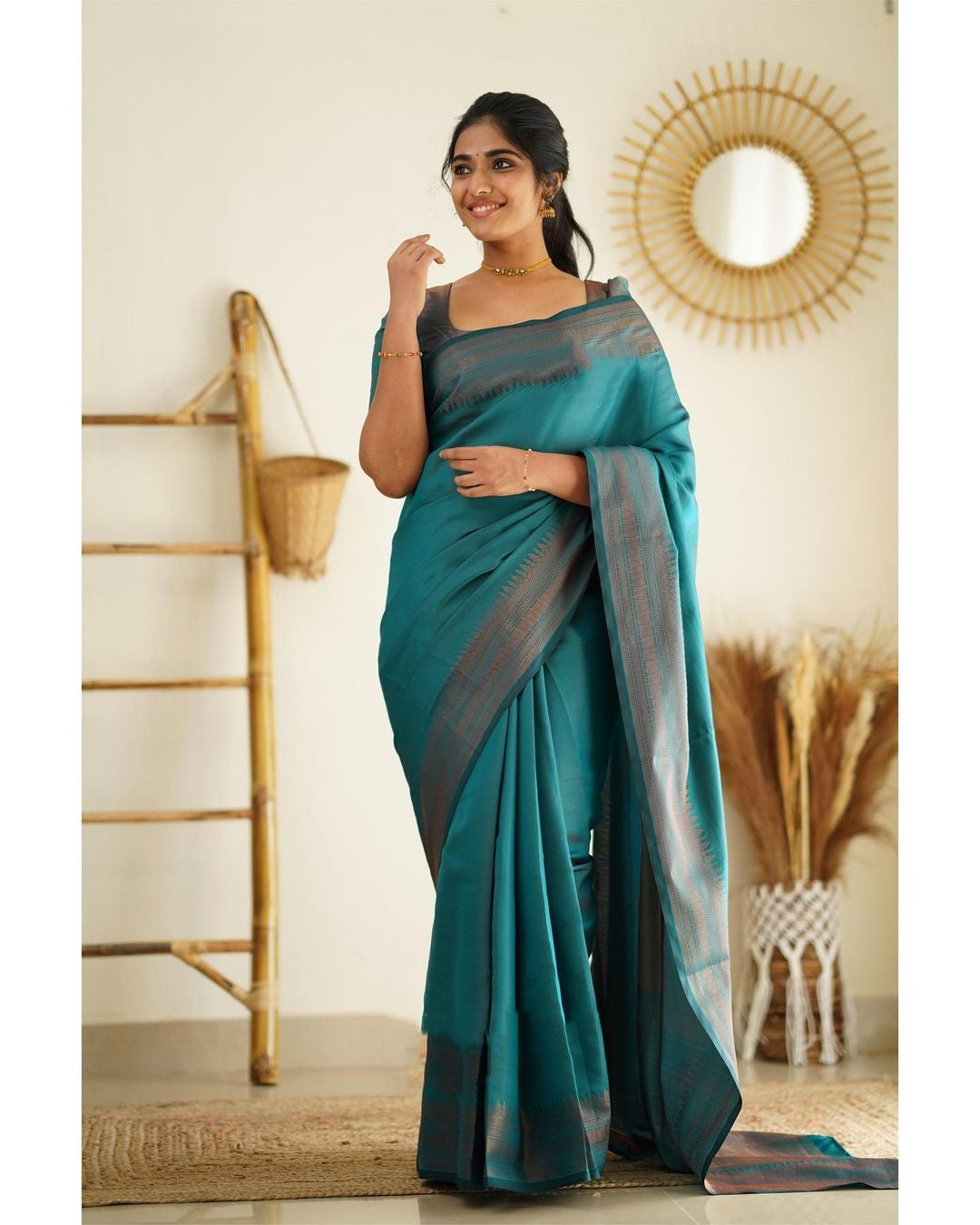 Dipti Rama Soft Silk Saree With Imaginative Blouse Piece Attached 