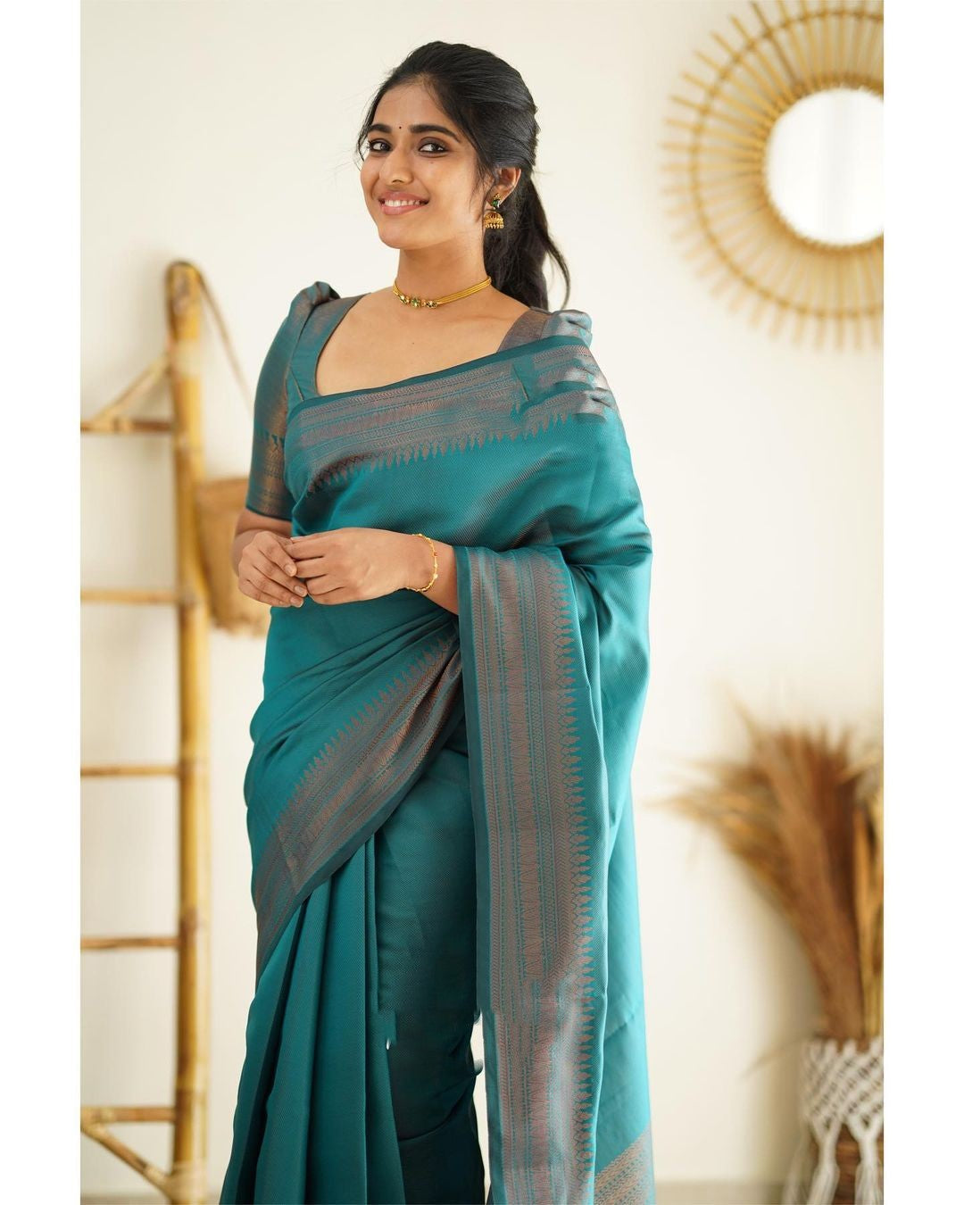 Dipti Rama Soft Silk Saree With Imaginative Blouse Piece Attached 