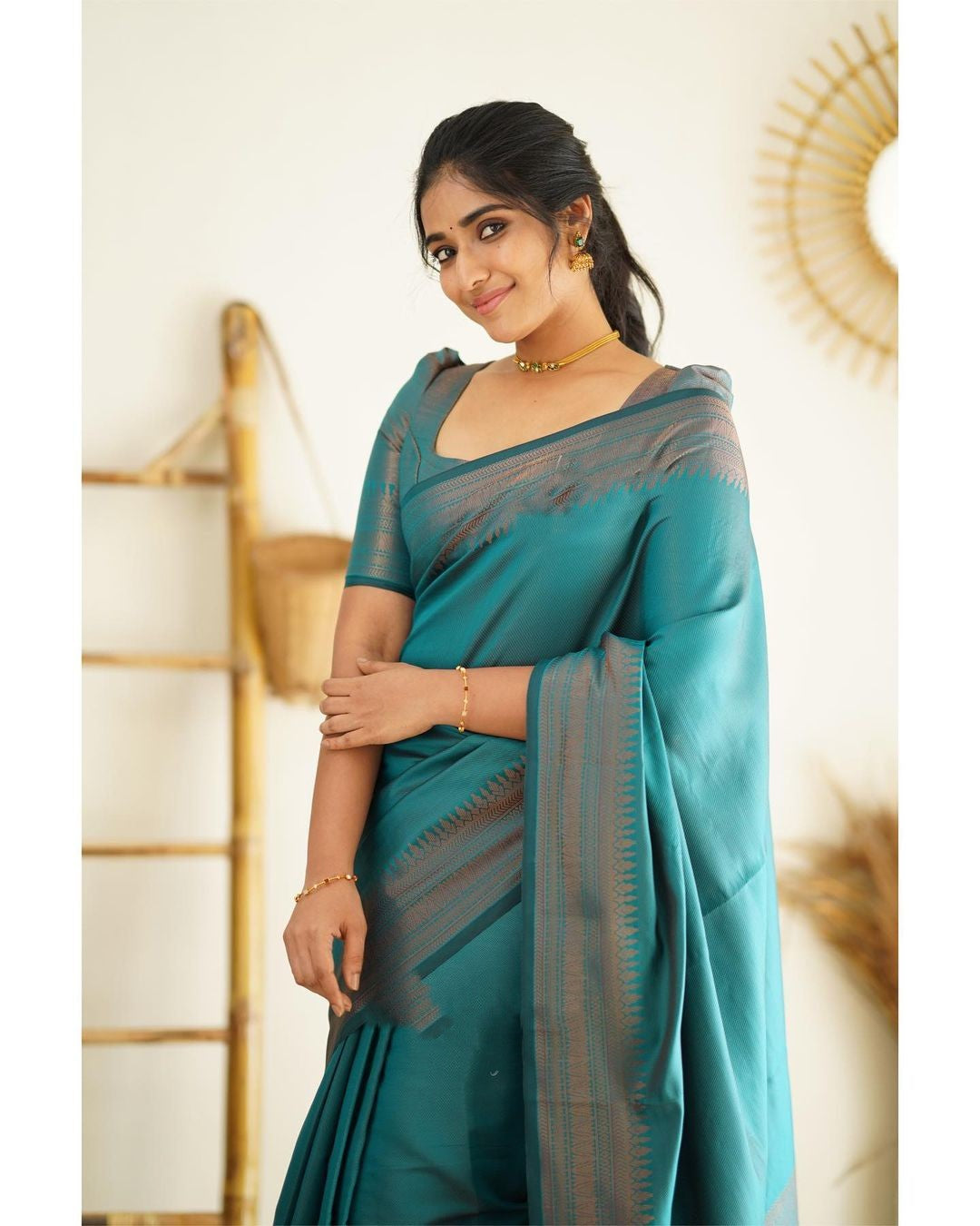 Dipti Rama Soft Silk Saree With Imaginative Blouse Piece Attached 