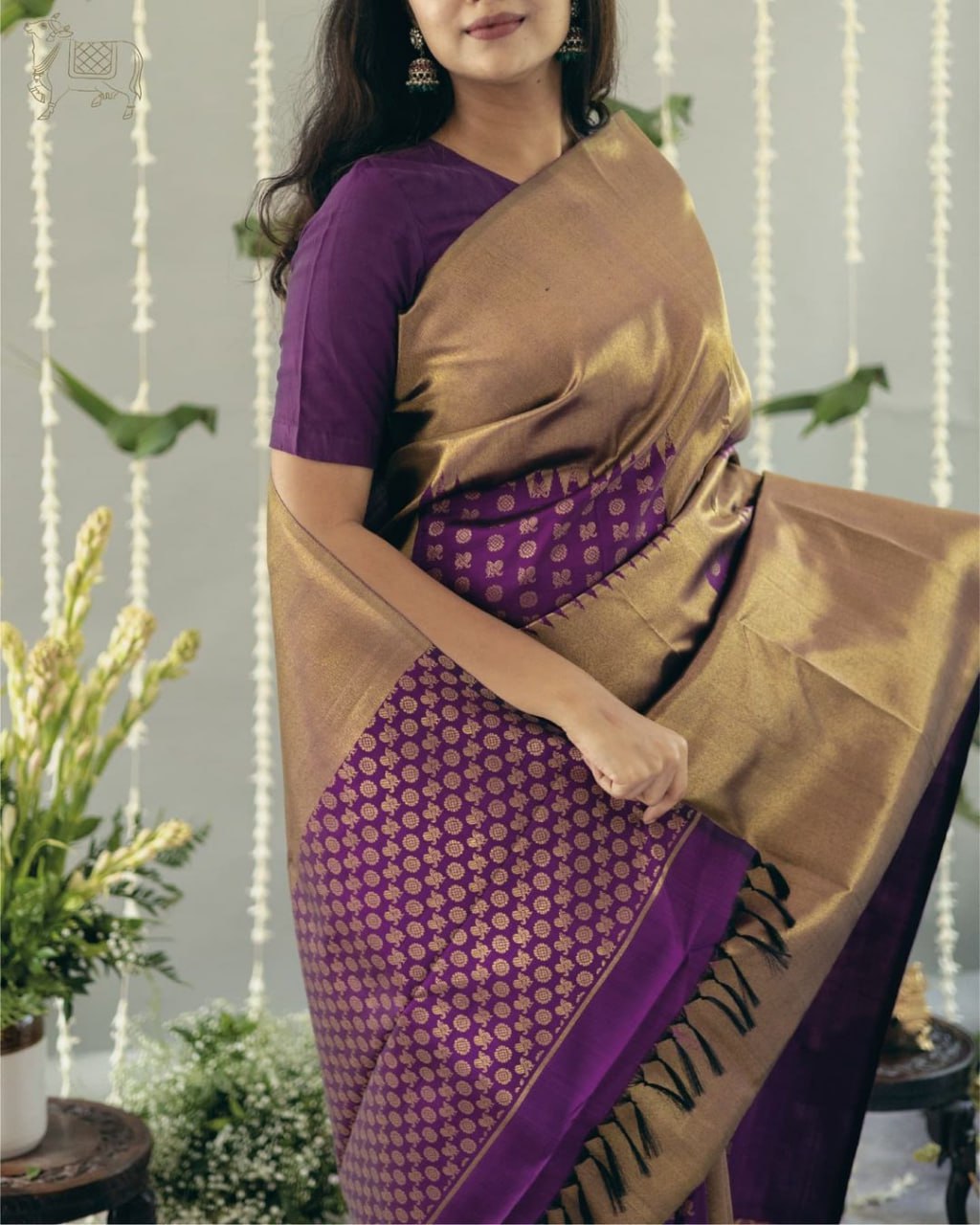 Keya Golden Banarasi Silk Saree