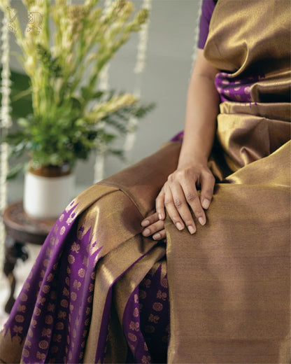 Keya Golden Banarasi Silk Saree