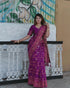 Aayna Purple Soft Silk Saree