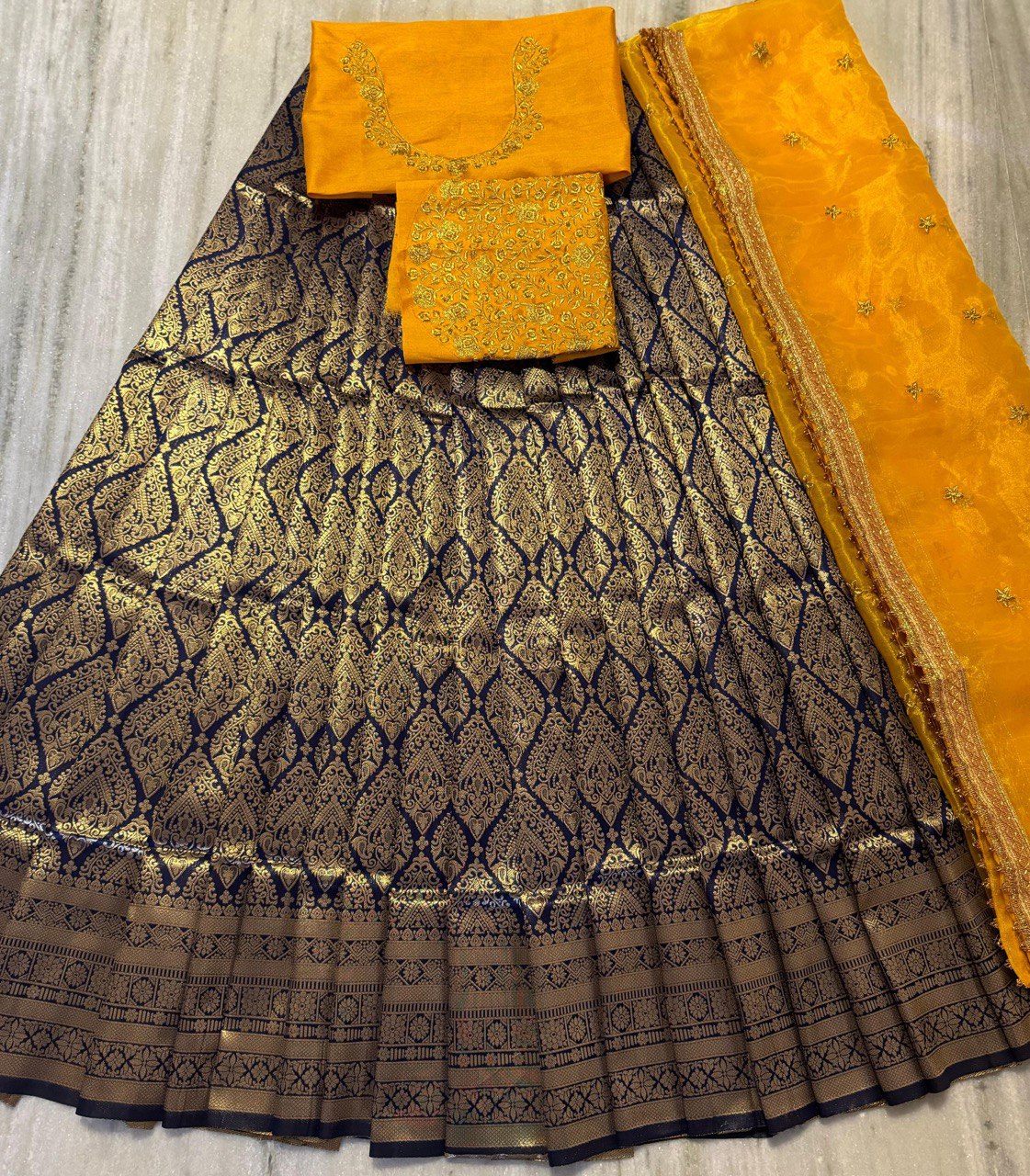 Vox Kanjiveram Silk Half Saree