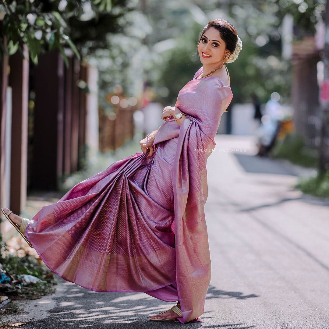 Pink City Archaic Traditional kanchi Soft Silk Saree