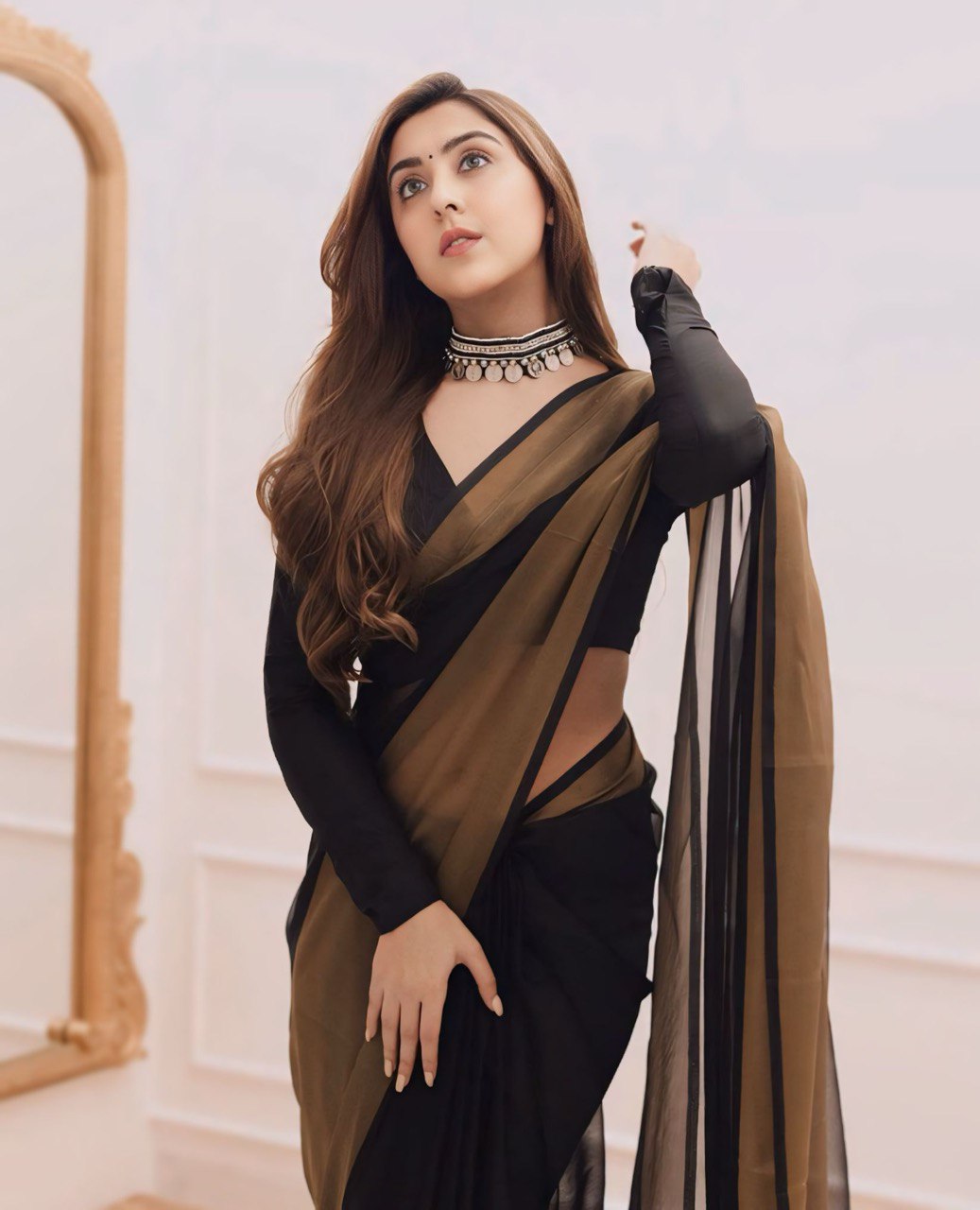 Jessica Black 1-Minute Ready To Wear Chiffon Silk Saree