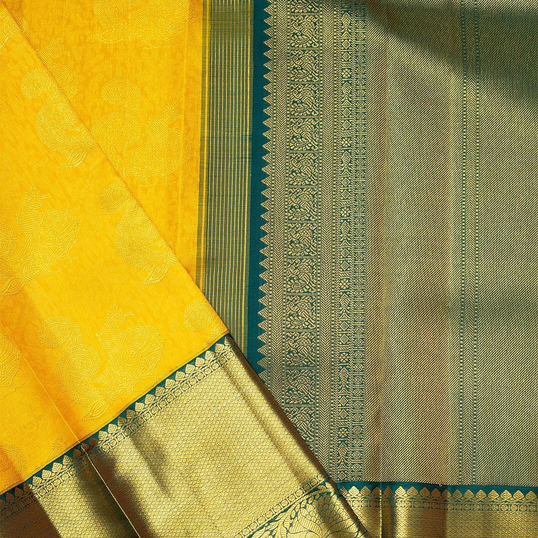 Shrivalli Yellow Soft Banarasi Silk Saree With Two Attractive Blouse Piece