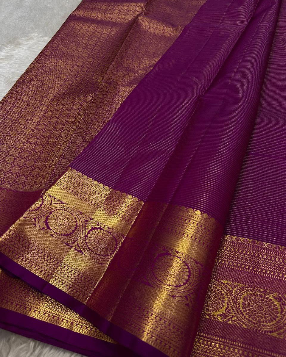 Ayushi – Pink Banarasi Soft Silk Saree with Gold Zari Butti &amp; Traditional Border