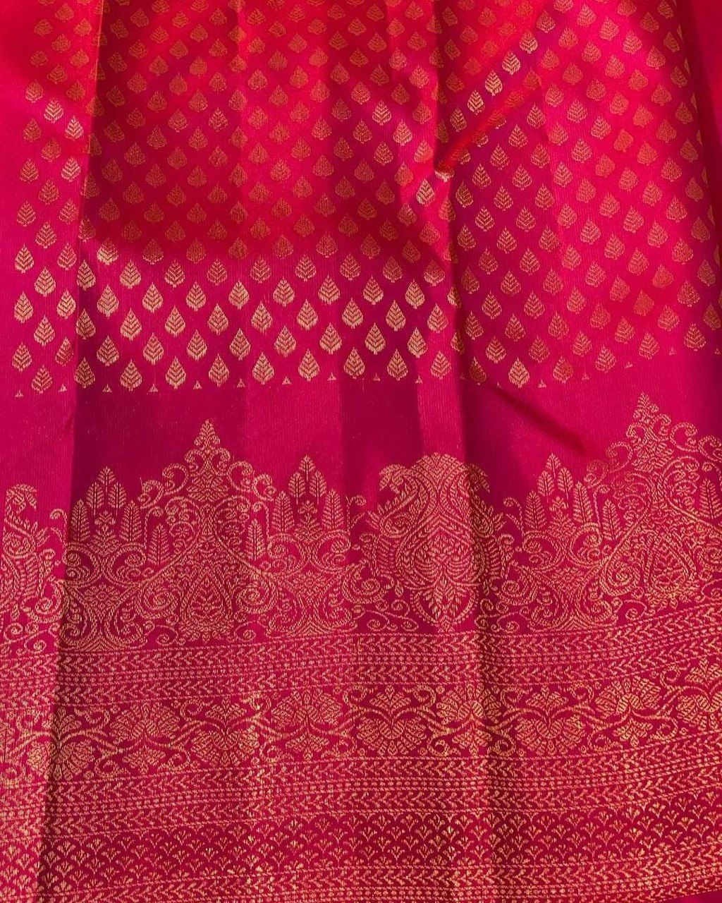 Bhanushi Rani Pink Banarasi Silk Saree WIth Fabulouse Blouse Piece