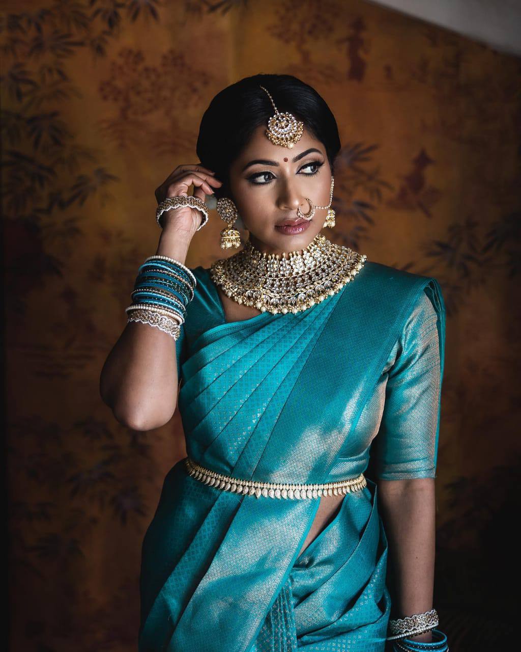 Emerald World Silk Saree WIth Fabulouse Blouse Piece