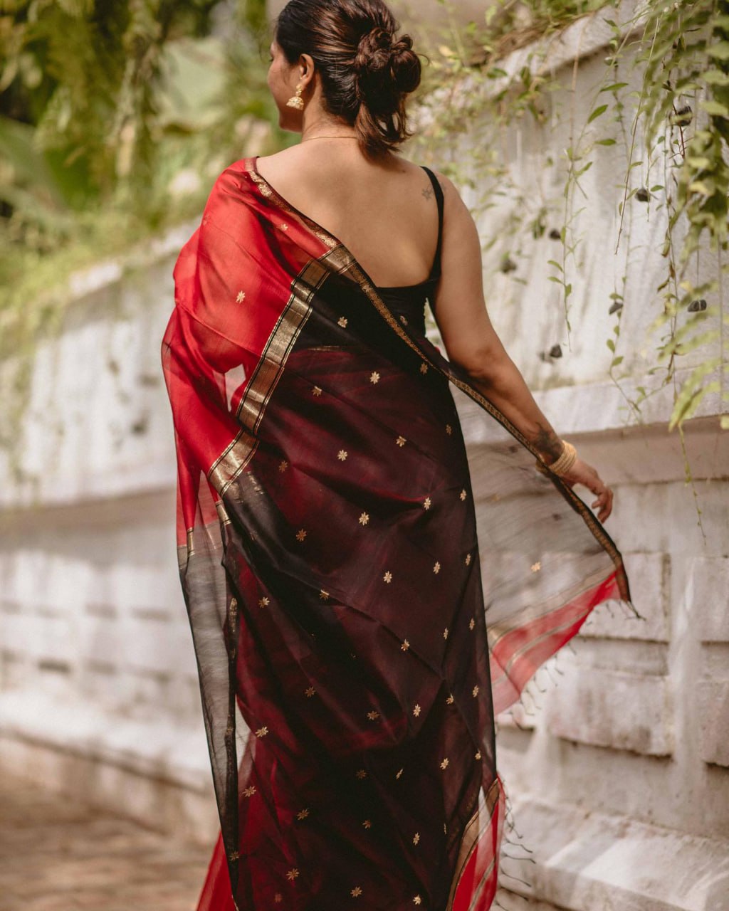 Ethnic Red Pure Cotton Silk Cotton (Handloom)