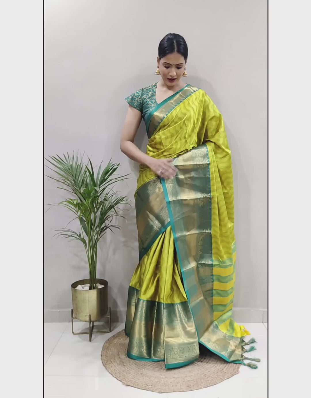 Roshni Arylide Yellow Soft Silk Saree