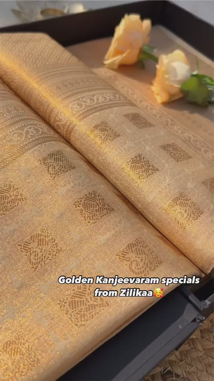 Golden Radiance - Banarasi Silk Saree