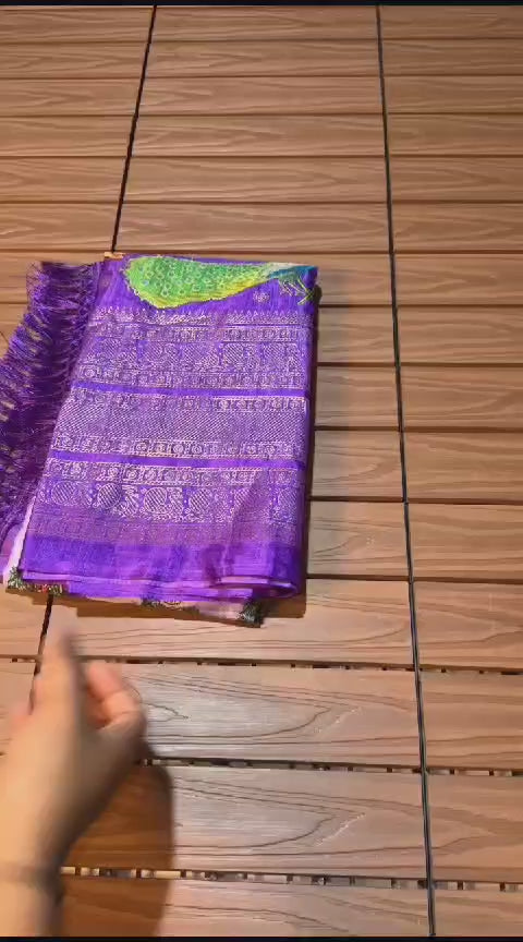 Ratan Purple Dolla Silk Saree