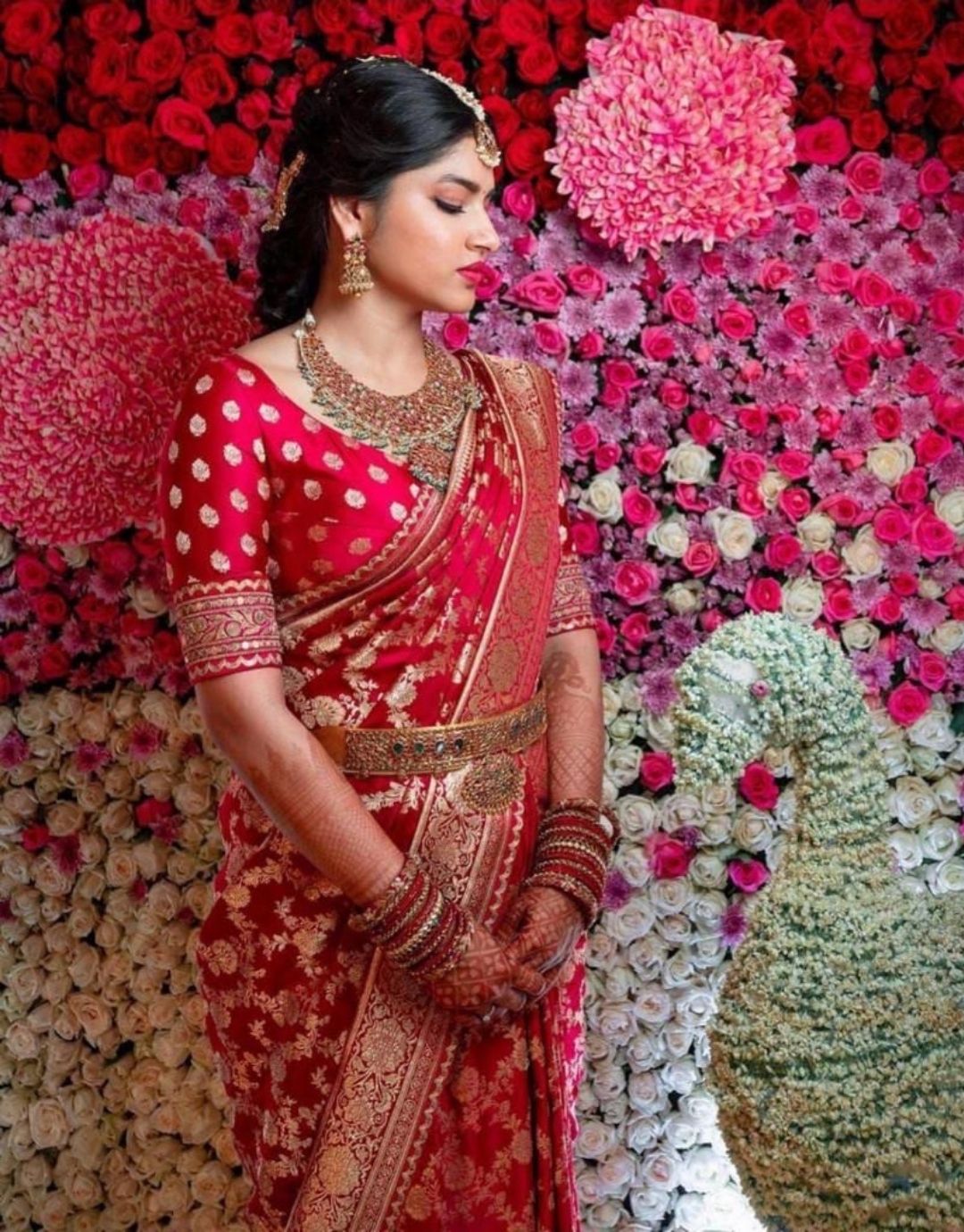 Kalyani Red Kanchipuram Silk Saree