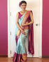 AMI SKYBLUE KANCHIPURAM SOFT SILK SAREE