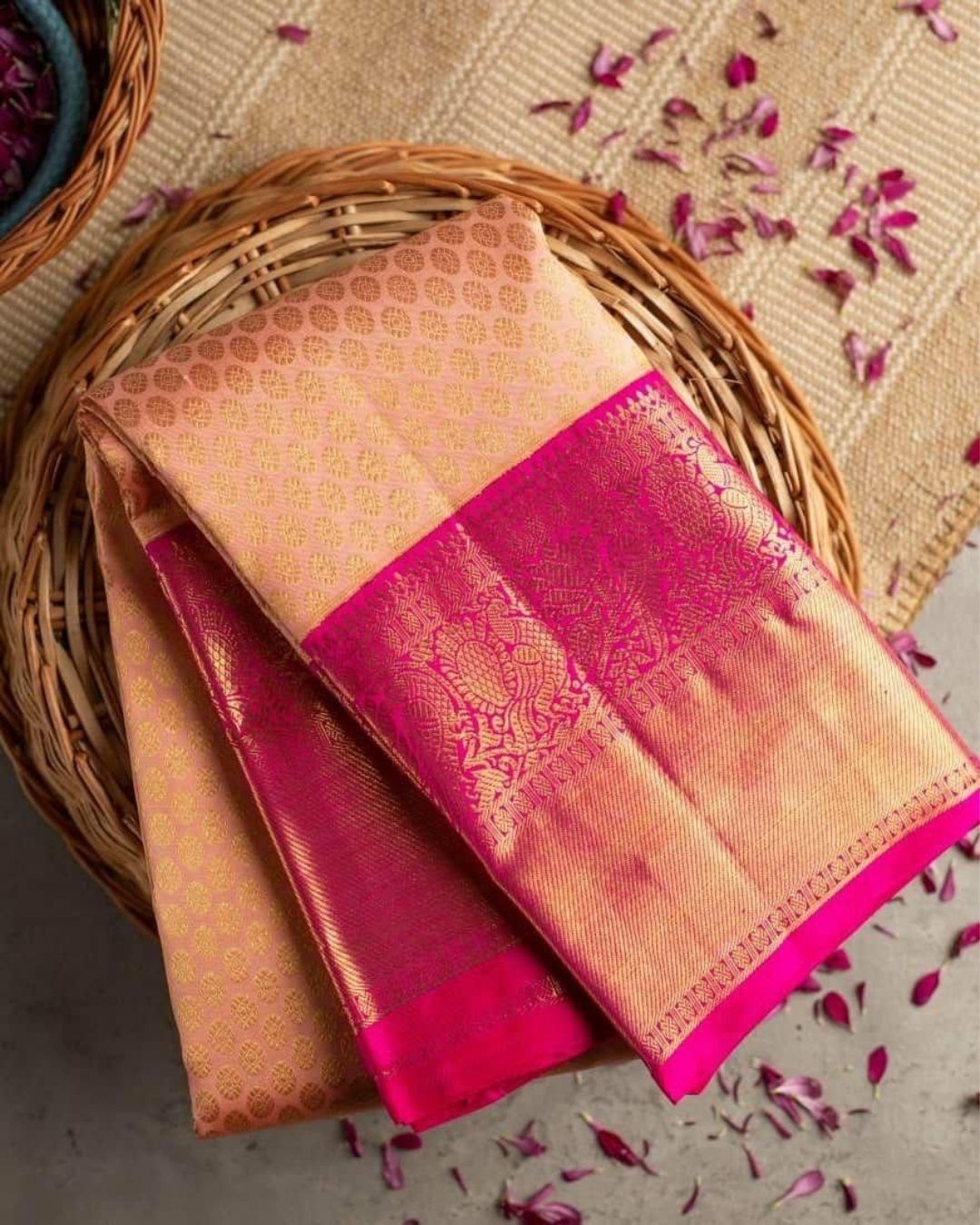 KANIKA Traditional Kanchi Soft Silk Saree With Attached Blouse