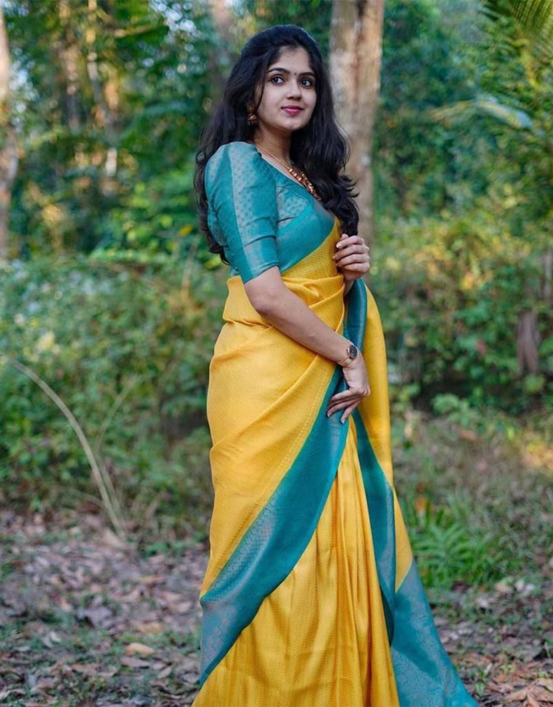 Darshna Yellow Soft Silk Saree