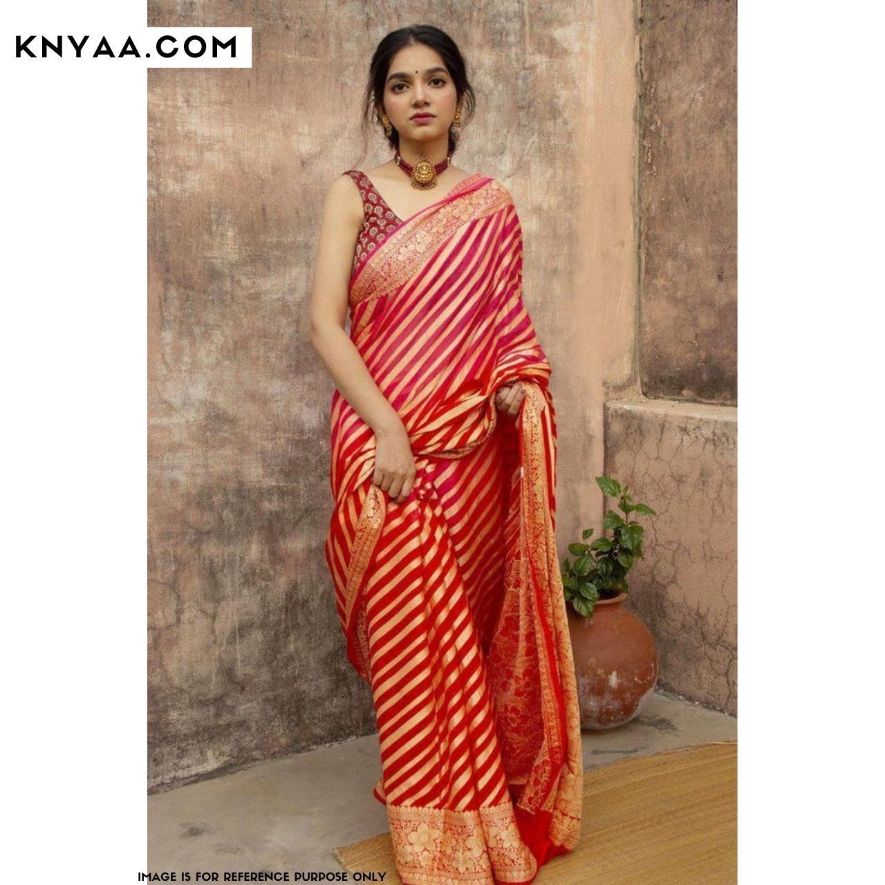 Mahira Red Soft Silk Saree 