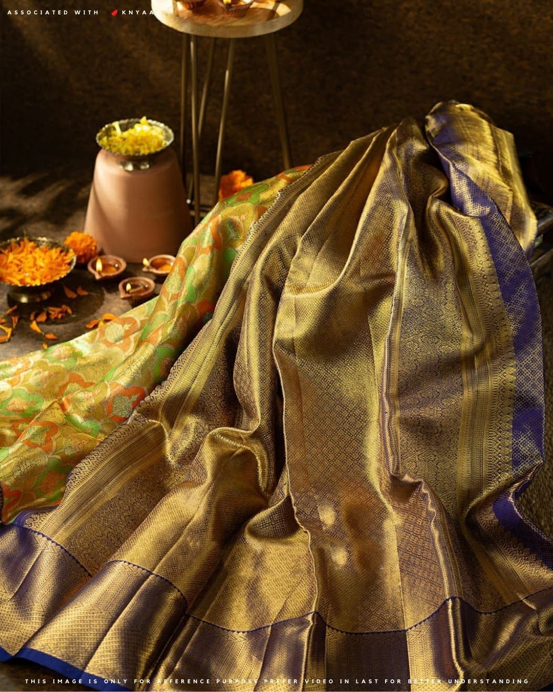 Multi-Colored Traditional Kanchi Soft Silk Saree