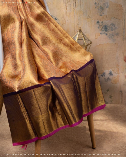 Kanchipuram Soft Silk Saree With Attached Blouse