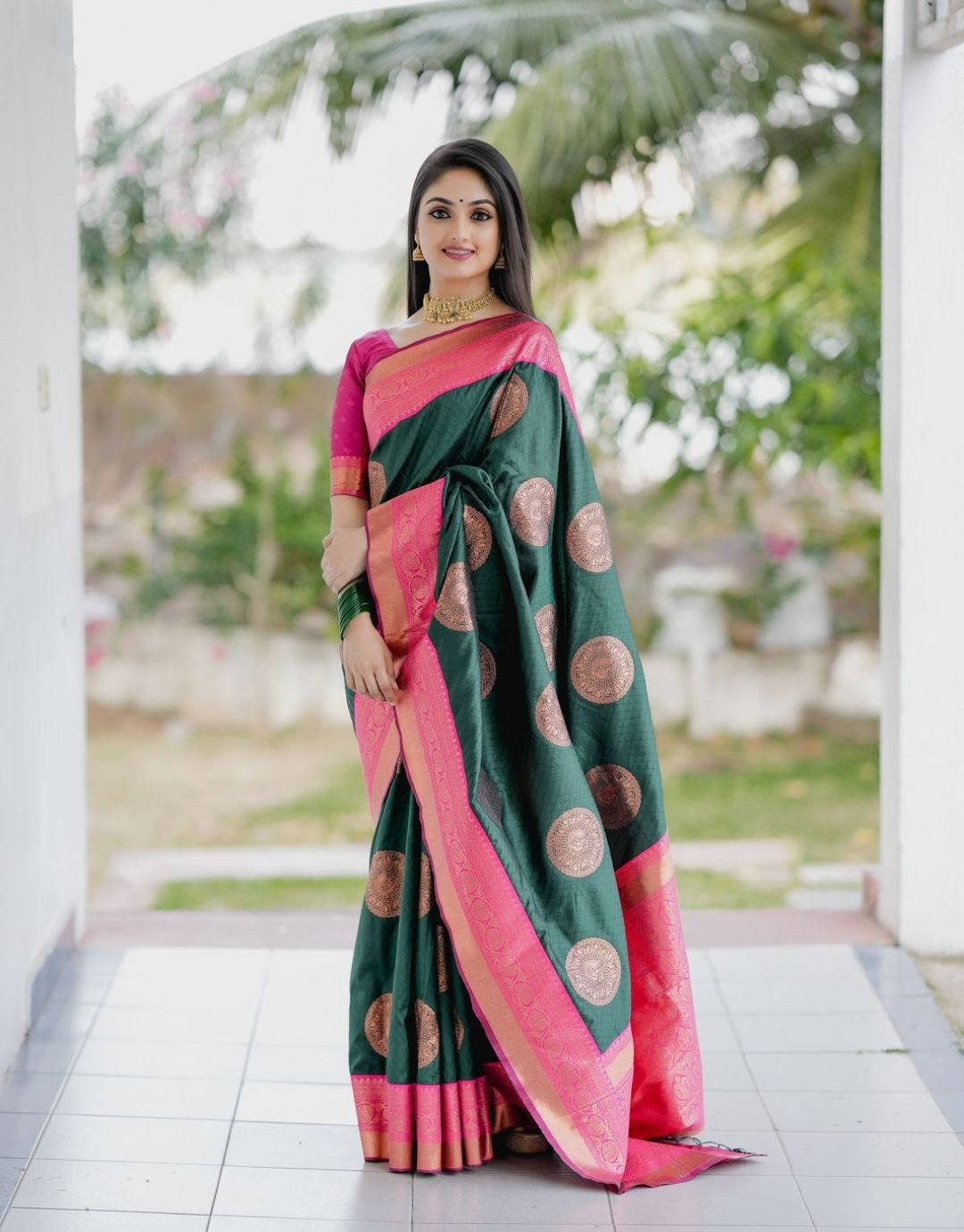 Kia Greaan Kanchipuram Silk Saree