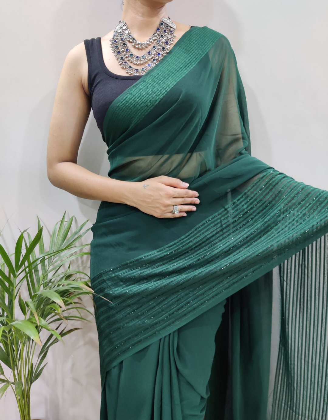 Lisa Green Ready To Wear Saree