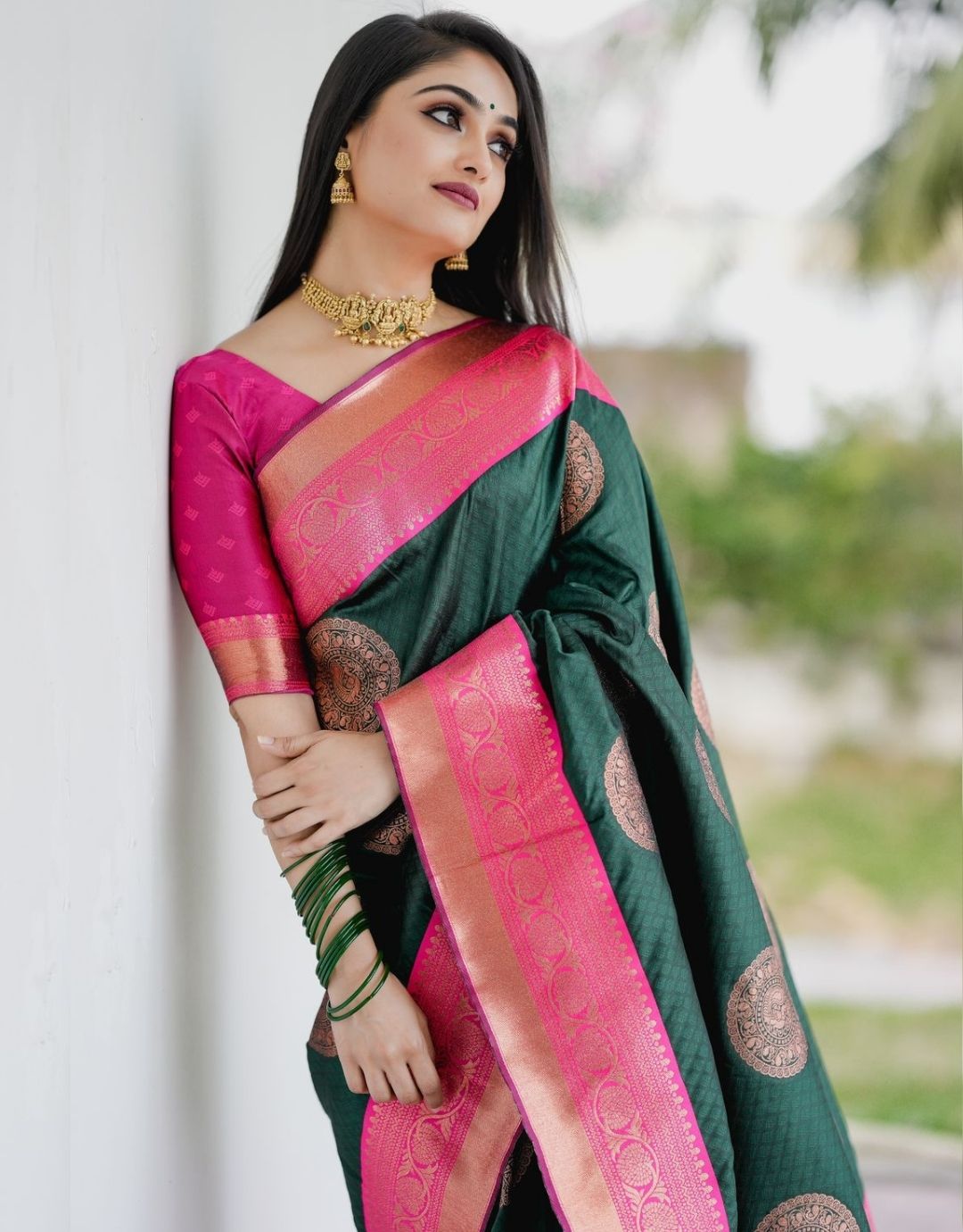 Kia Greaan Kanchipuram Silk Saree