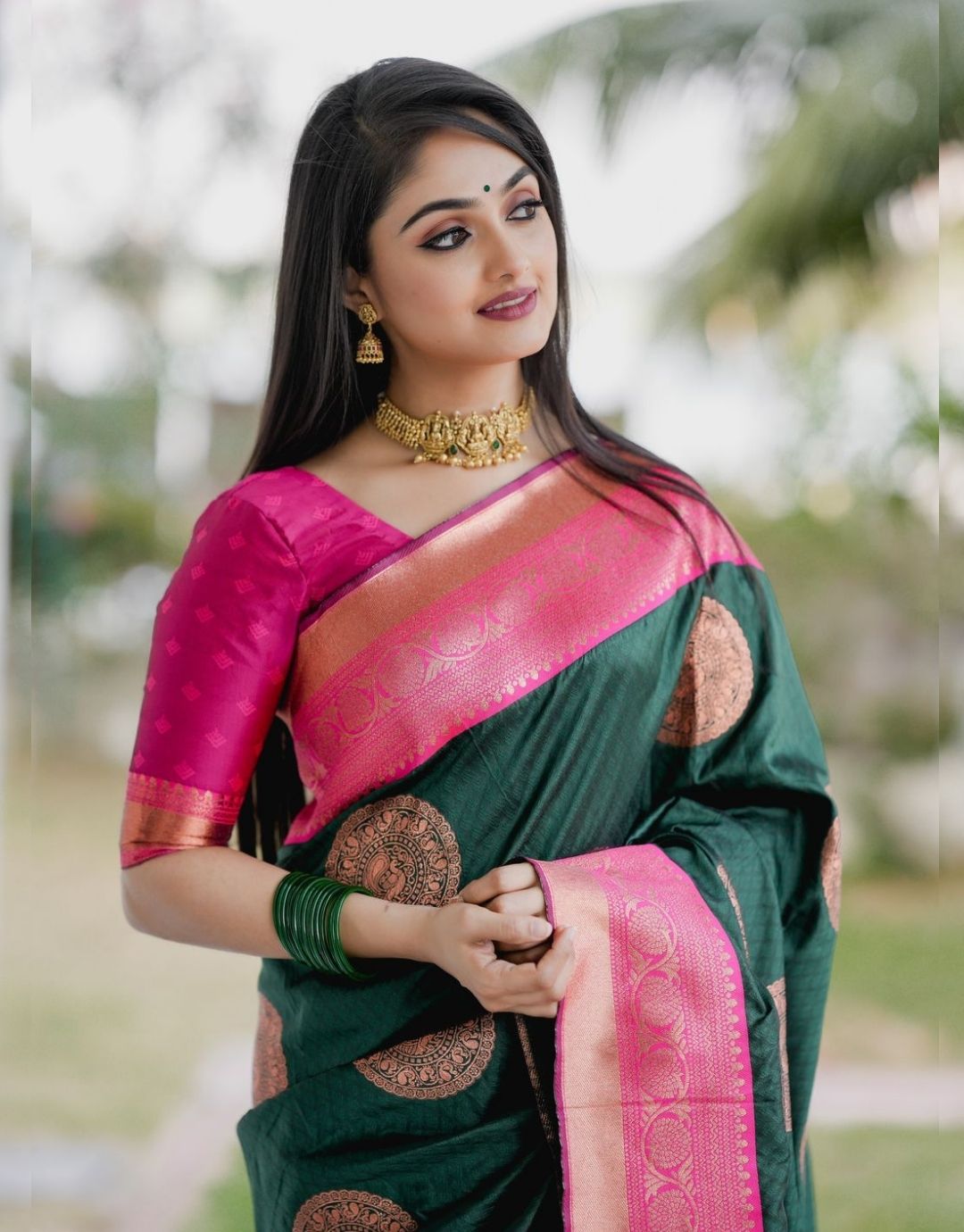 Kia Greaan Kanchipuram Silk Saree