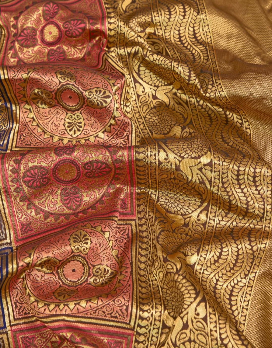 Navya Beige Kanchipuram Silk Saree