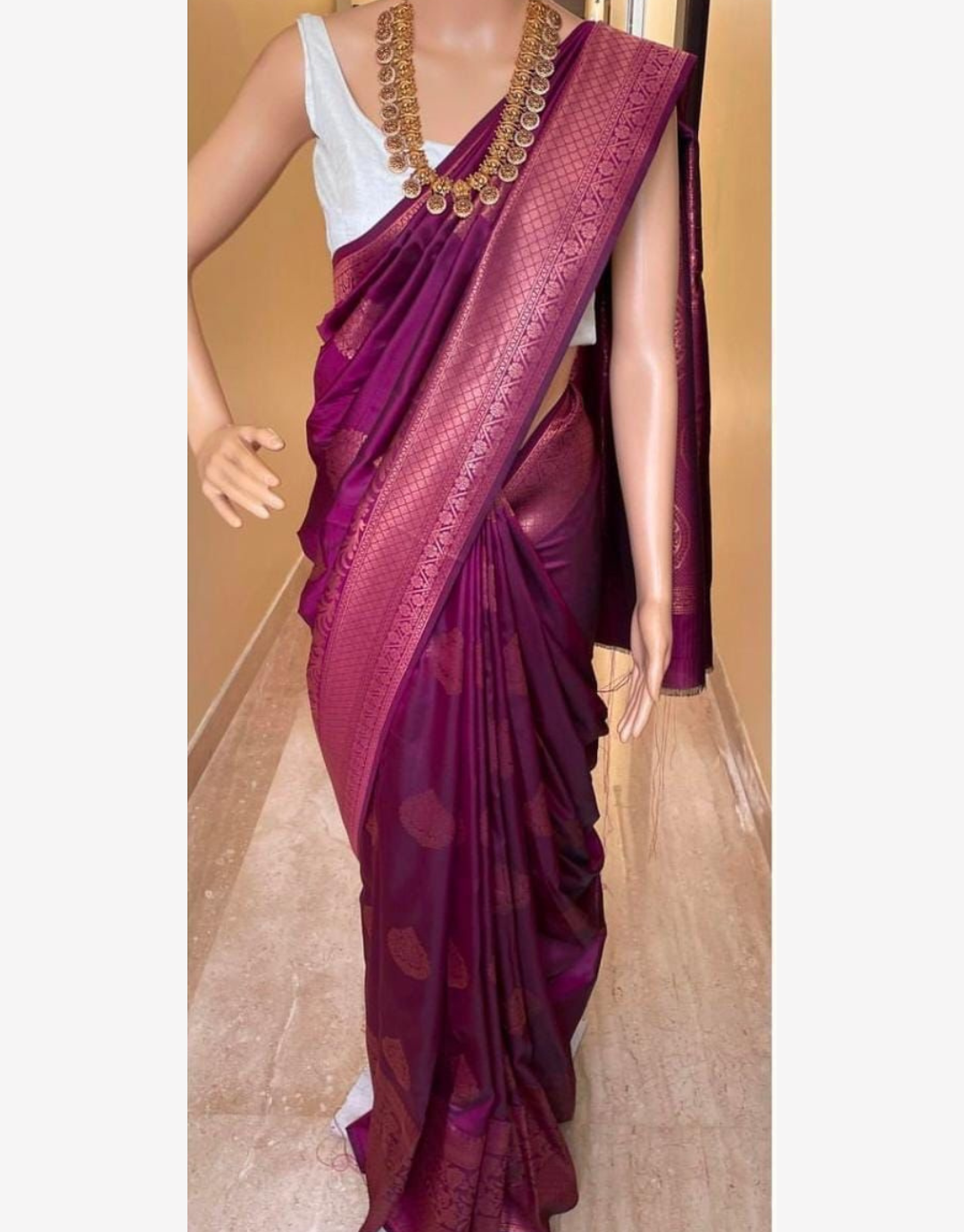 Kavya Purple Coloured Soft Silk Saree