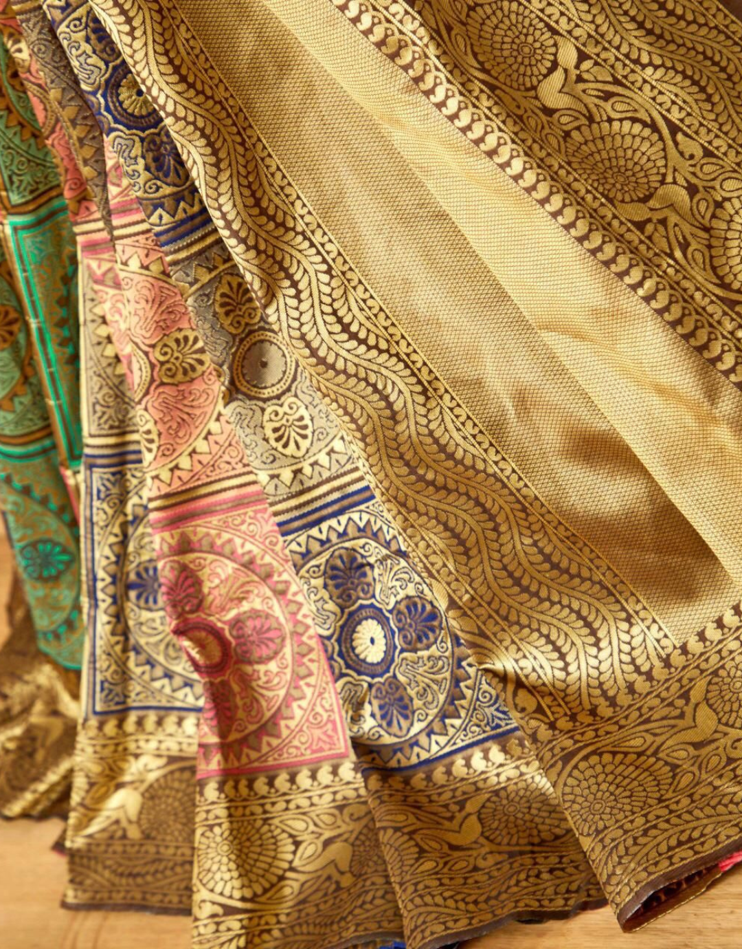 Navya Beige Kanchipuram Silk Saree