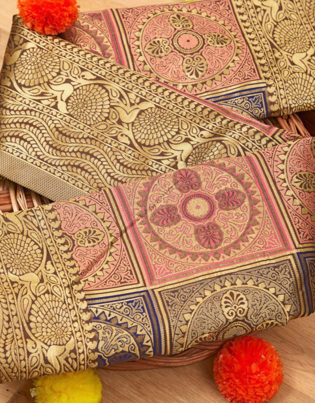 Navya Beige Kanchipuram Silk Saree