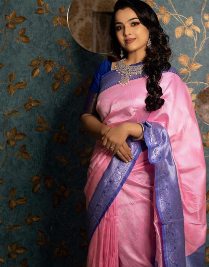 Bhavna Pink Banarasi Silk Saree 