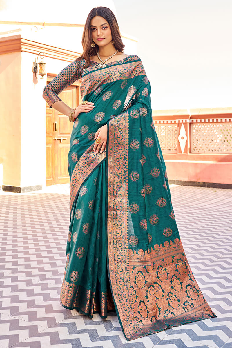 Zinal Rama Banarasi Silk Saree With Elegant Blouse