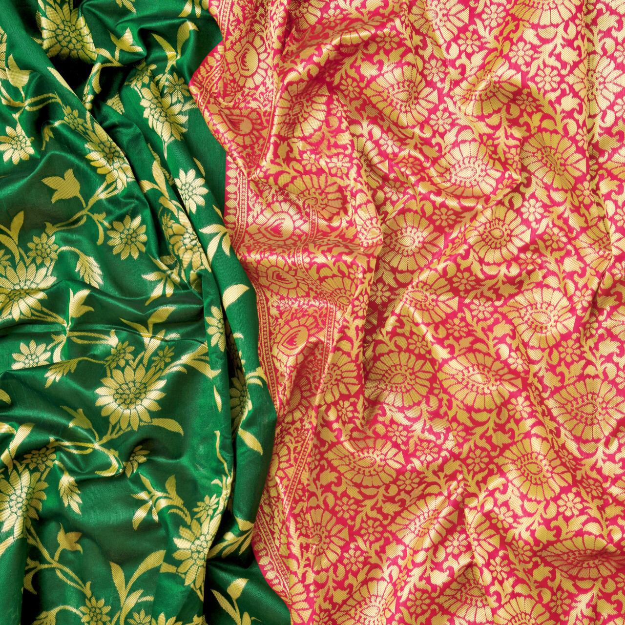 Ketki Traditional  Soft Silk Sari With Attached Blouse